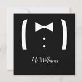 Tuxedo Ring Bearer Vorschlag Card Karte (Vorderseite)