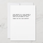 Tuxedo Ring Träger Schwarzweiß-Vorschlagskarte Einladung (Rückseite)