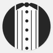 Tuxedo Runder Aufkleber (Vorderseite)