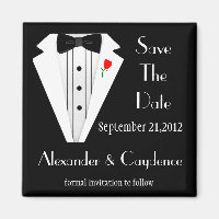 Tuxedo-Schwarz-Krawatte Save the Date