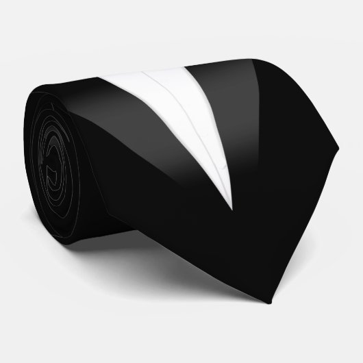 Tuxedo Schwarz-weiß Bow Krawatte (Gerollt)