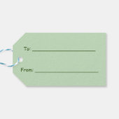 Tuxedo Schwarz-weiße Weihnachtskatze Geschenkanhänger (Rückseite Horizontal)