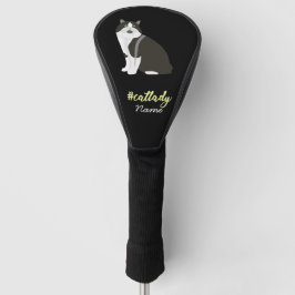 Tuxedo Schwarzweiß Katze für Katze Mama Golfer Golf Headcover