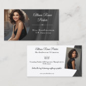 Tuxedo Shine Pageant Business Card Visitenkarte (Vorne/Hinten)