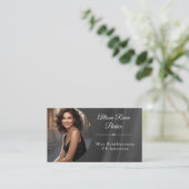 Tuxedo Shine Pageant Business Card Visitenkarte (Stehend Vorderseite)