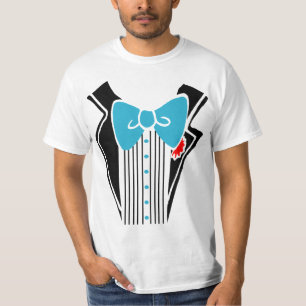 Tuxedo Shirt - Blaue Krawatte