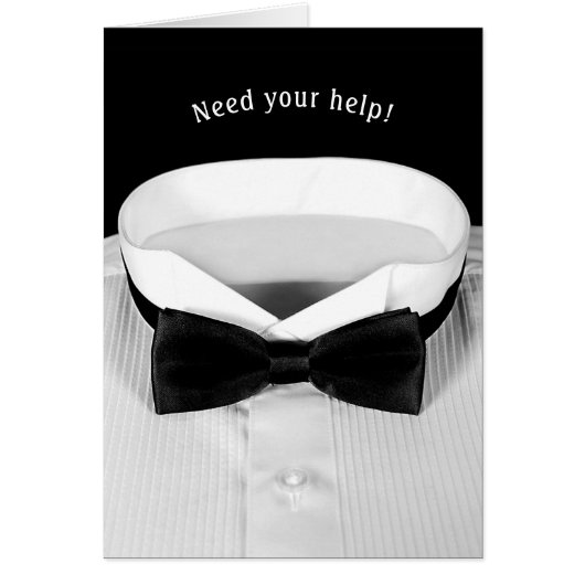 tuxedo Shirt für Hochzeitsbetreuung (Vorne)