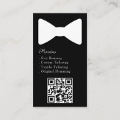 Tuxedo Suit Mens Clothing Modern Black & White Visitenkarte (Rückseite)