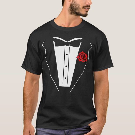 Tuxedo T - Shirt - Dunkles Shirt (Vorderseite)