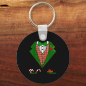 Tuxedo T Shirt For Men & Boys Christmas Red &a Schlüsselanhänger (Vorderseite)