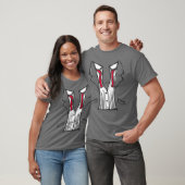 Tuxedo T - Shirt mit roter Krawatte (Unisex)
