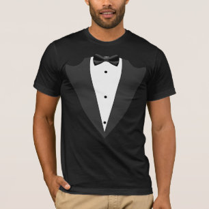 Tuxedo Trauzeuge, Trauzeuge, Schwarzweiß T - Shirt