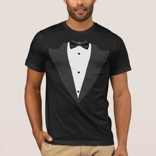 Tuxedo Trauzeuge, Trauzeuge, Schwarzweiß T - Shirt (Vorderseite)