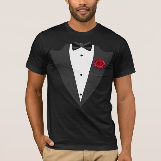 Tuxedo Trauzeuge, Trauzeuge, Schwarzweiß T - Shirt (Vorderseite)