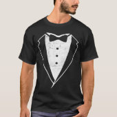 Tuxedo Tux Dinner Jacket Code Schwarzer Krawatte T T-Shirt (Vorderseite)