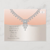 Tuxedo und Dress Save the Date Ankündigungspostkarte (Rückseite)