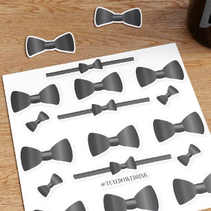 Tuxedo Wedding Bow Krawatte Custom Cut Vinyl Stick Aufkleber