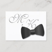 Tuxedo Wedding Bow Krawatte Save the Date Pack 100 Visitenkarte (Vorderseite)