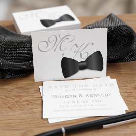 Tuxedo Wedding Bow Krawatte Save the Date Pack 100 Visitenkarte