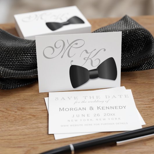 Tuxedo Wedding Bow Krawatte Save the Date Pack 100 Visitenkarte