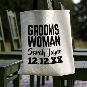 Tuxedo Wedding Groomswoman Tote Bag Tragetasche