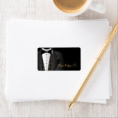 Tuxedo Wedding Labels Adressaufkleber (Insitu)