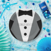 Tuxedo Wedding Pappteller (Party)
