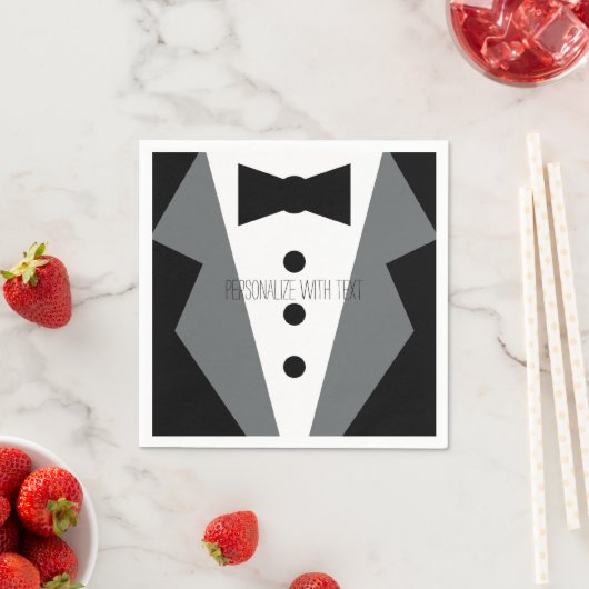 Tuxedo Wedding Serviette (Beispiel)