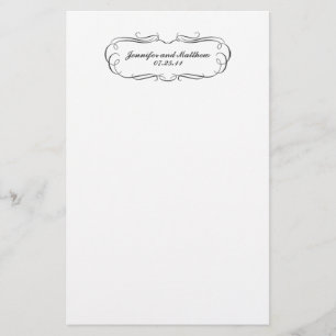 Tuxedo Wedding Stationery in Grau Briefpapier