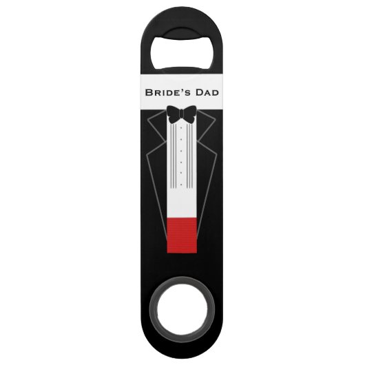 Tuxedo Wedding Vater der Braut Bar Key (Vorderseite)