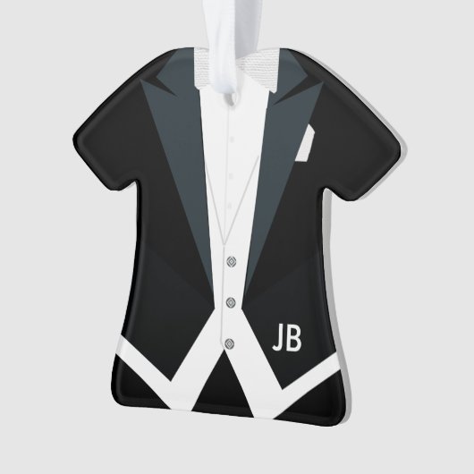 Tuxedo-weißes Krawatten-Schwanz-formale Ornament (Vorderseite)