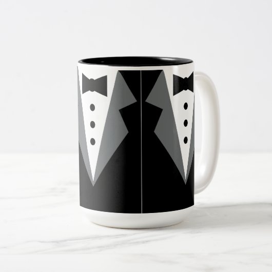 Tuxedo Zweifarbige Tasse (VorderseiteRechts)