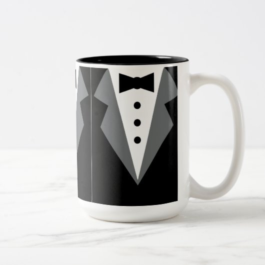 Tuxedo Zweifarbige Tasse (Rechts)