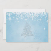 Tuxedokleiderschneeflocken Einladung (Rückseite)