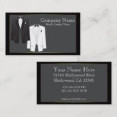 Tuxedos Männer-offizielle Visitenkarte (Vorne/Hinten)