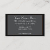 Tuxedos Männer-offizielle Visitenkarte (Rückseite)