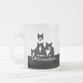TuxedoTrio mattierte GlasTasse Mattglastasse (Links)