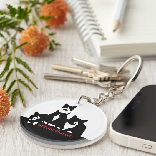 TuxedoTrio Schlüsselanhänger (Vorderseite rechts)