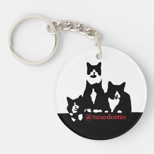 TuxedoTrio Schlüsselanhänger (Vorderseite)