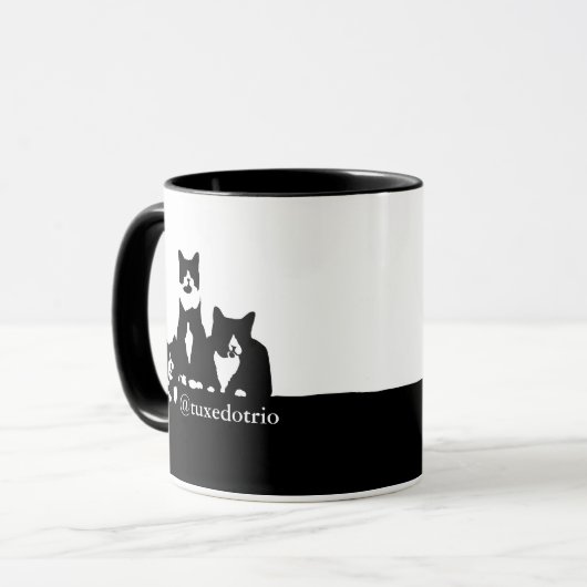 TuxedoTrio Tasse (Vorderseite Links)