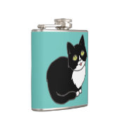 Tuxie Tuxedo Cat Flachmann (Rechts)