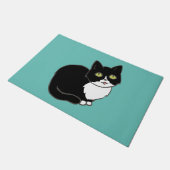 Tuxie Tuxedo Cat Fußmatte (Schrägansicht)