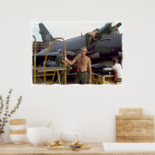 Tuy Hoa AFB Vietnam 1969 Print A Poster (Küche)