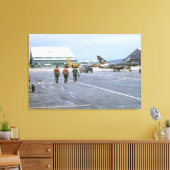 Tuy Hoa Air Base Vietnam 1969 Wrapped Canvas Leinwanddruck (Insitu (Wohnzimmer))