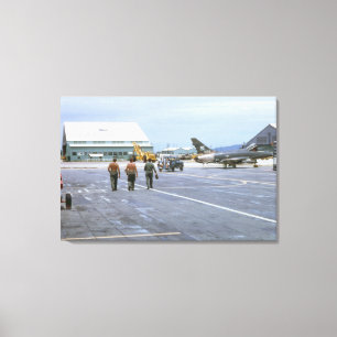 Tuy Hoa Air Base Vietnam 1969 Wrapped Canvas Leinwanddruck