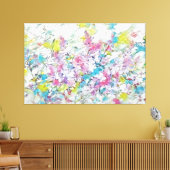 *~* TV2 Abstrakt Lilac Art Stretched Canvas Print Leinwanddruck (Insitu (Wohnzimmer))