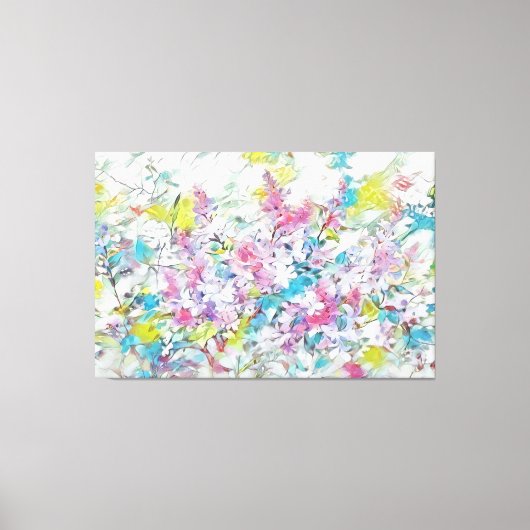 *~* TV2 Abstrakt Lilac Art Stretched Canvas Print Leinwanddruck (Vorderseite)