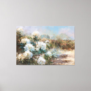 *~* TV2 Art Beach Hydrangea Canvas Print Leinwanddruck