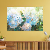 *~* TV2 Blue Pink Hydrangea Art Canvas Print Leinwanddruck (Insitu (Wohnzimmer))