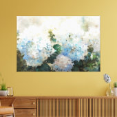 *~* TV2 Blue Pink Hydrangea Canvas Print Leinwanddruck (Insitu (Wohnzimmer))